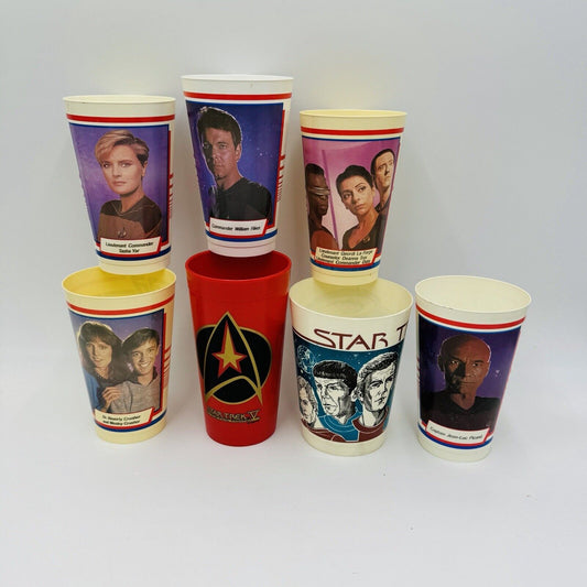 Rare Star Trek The Next Generation ICEE Collector's Cups Vintage 7 Cups