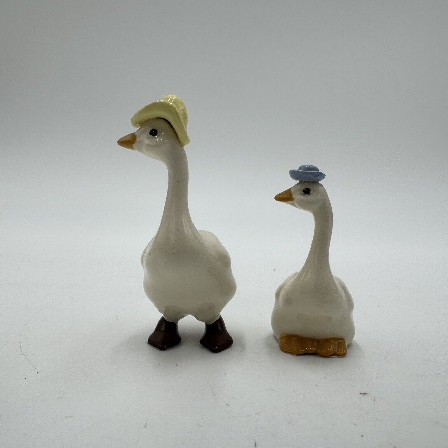 Hagen-Renaker Mom & Dad Goose Ceramic Retired Figurine Vintage