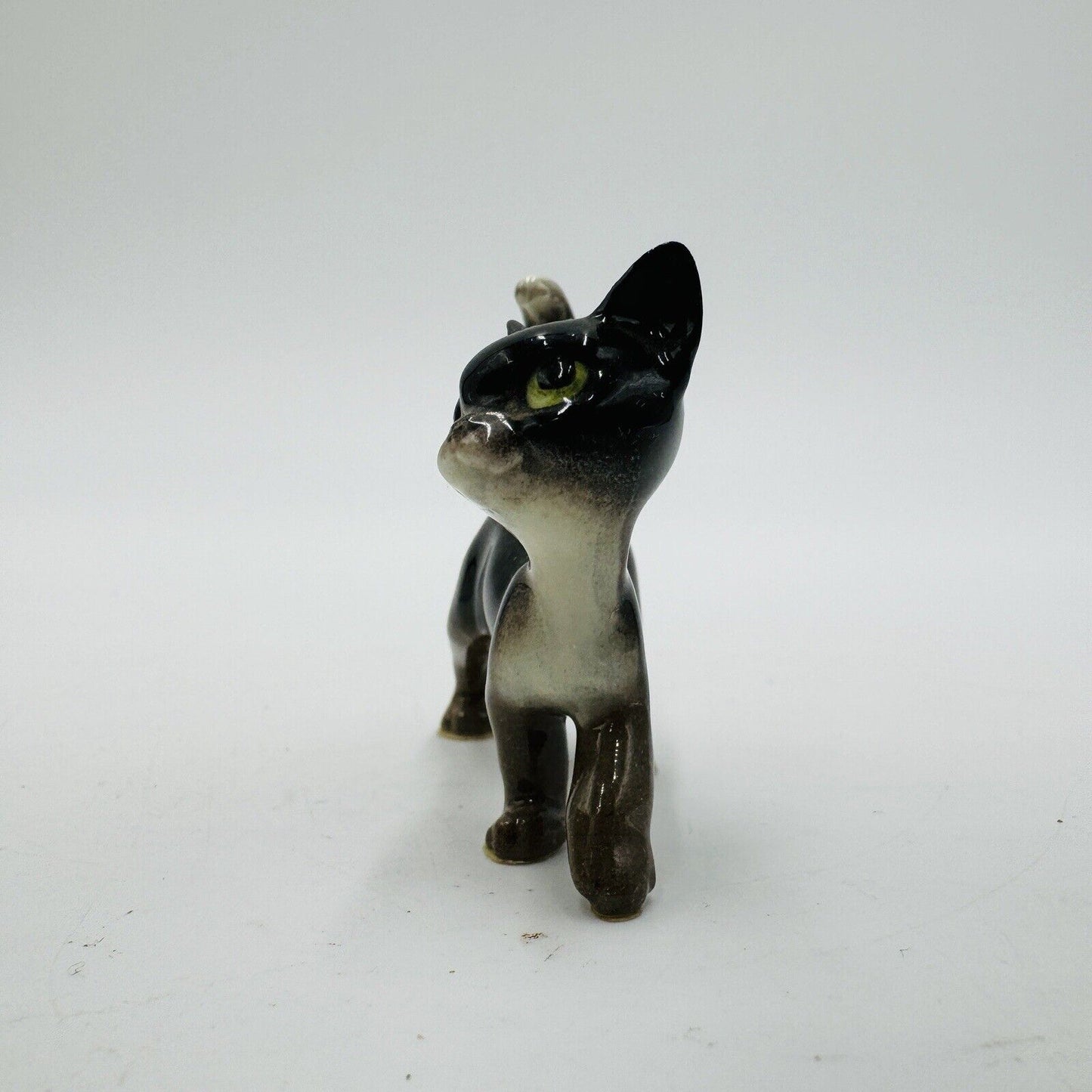 Hagen-Renaker Black Papa Cat Walking Miniature Ceramic