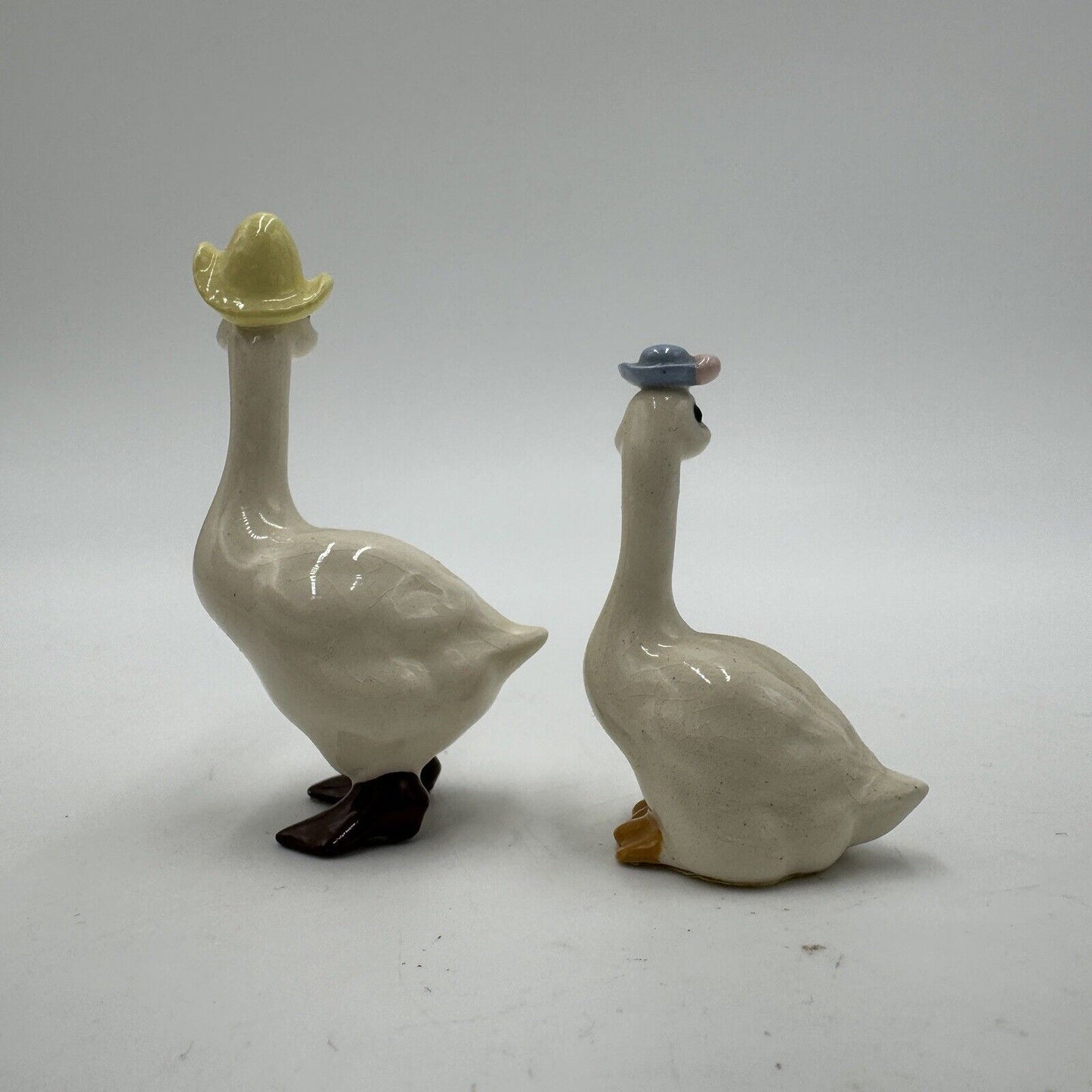 Hagen-Renaker Mom & Dad Goose Ceramic Retired Figurine Vintage