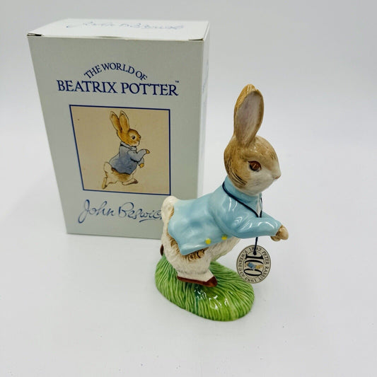 Vintage John Beswick Peter Rabbit 6.5” Porcelain 100 Figurine
