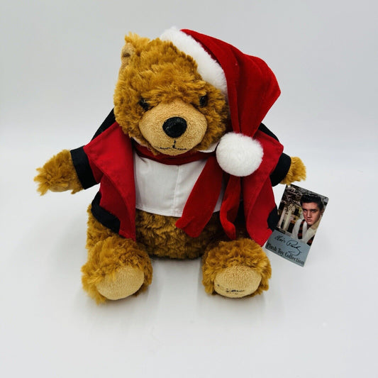 Rare Elvis Presley Christmas Bear 2016 Plush Santa Teddy 10”