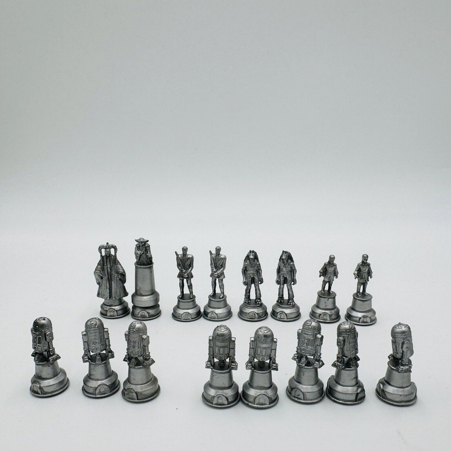 1999-Star Wars Episode 1 Electronic Galactic Chess Incomplete Only Pawns 16 Pcs