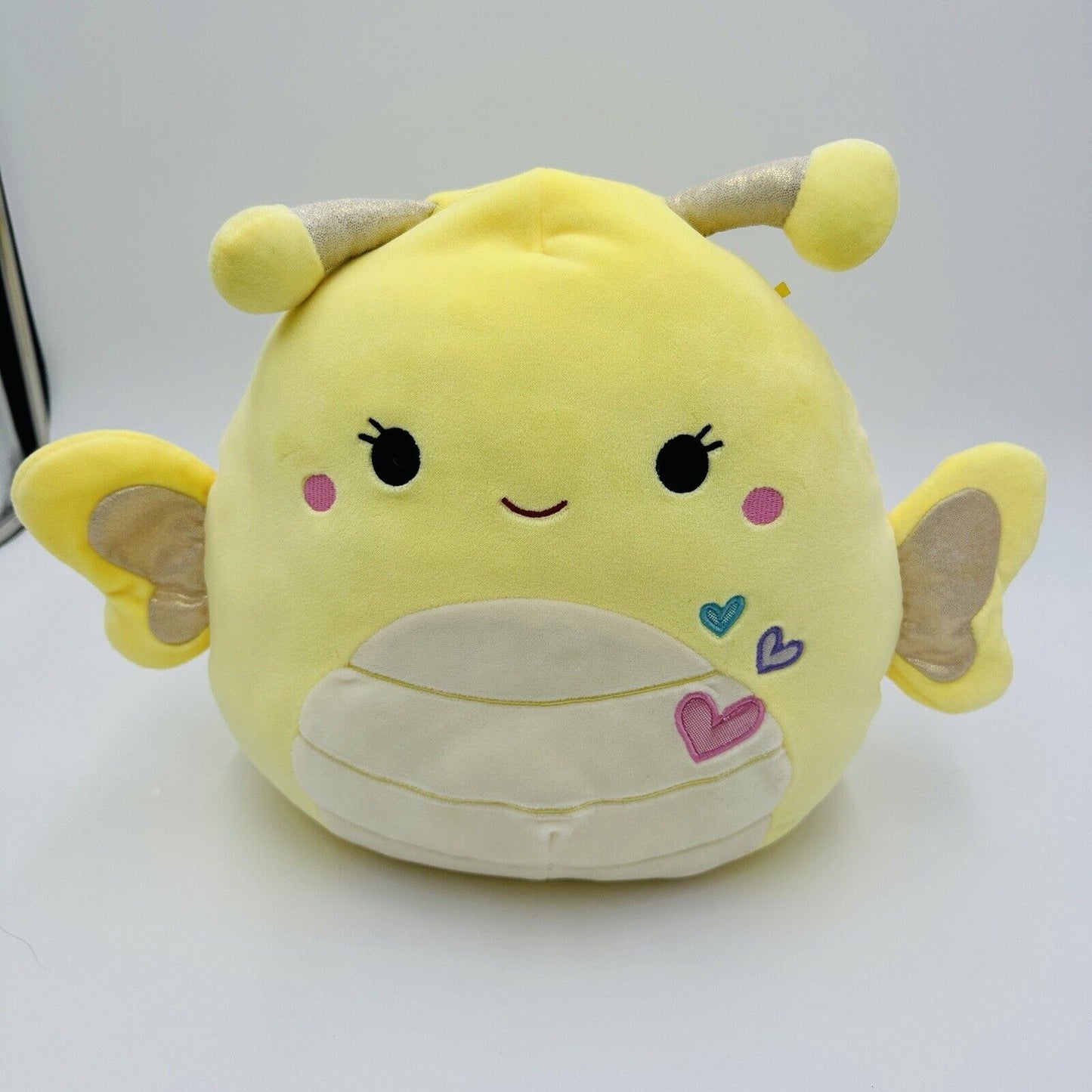 Squishmallow Nixie 12in Plush 2020 Valentine Yellow Butterfly Washable Rare
