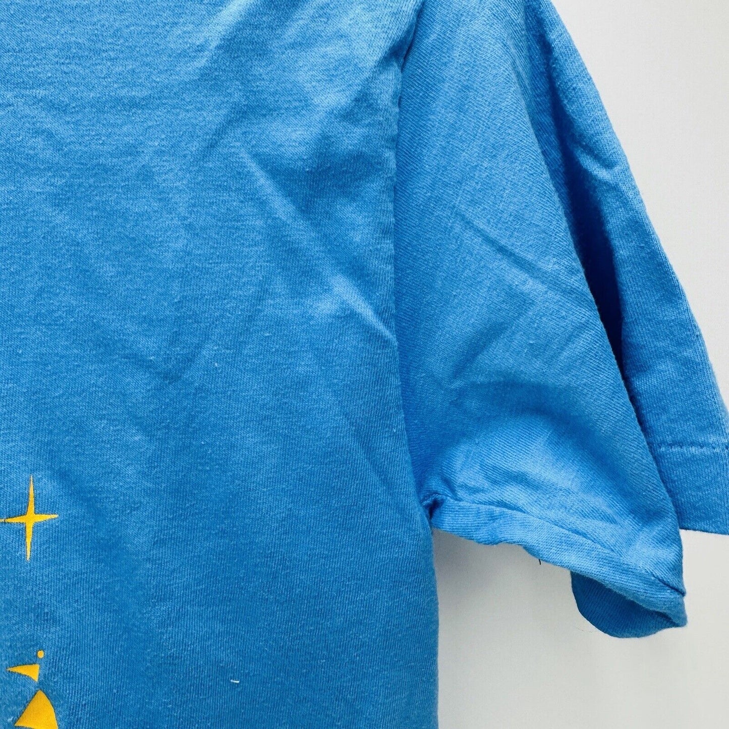 Disneyland Men's Medium T-Shirt Cinderella Castle Single Stitch USA Blue Vintage