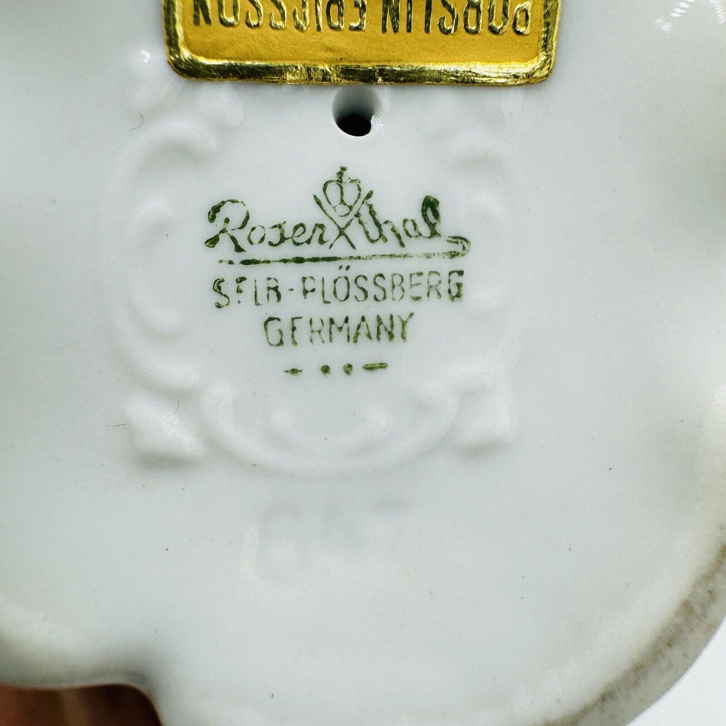 Vintage Rosenthal porcelain #849 yellow Breast Titmouse Bird Figurine Germany 4”
