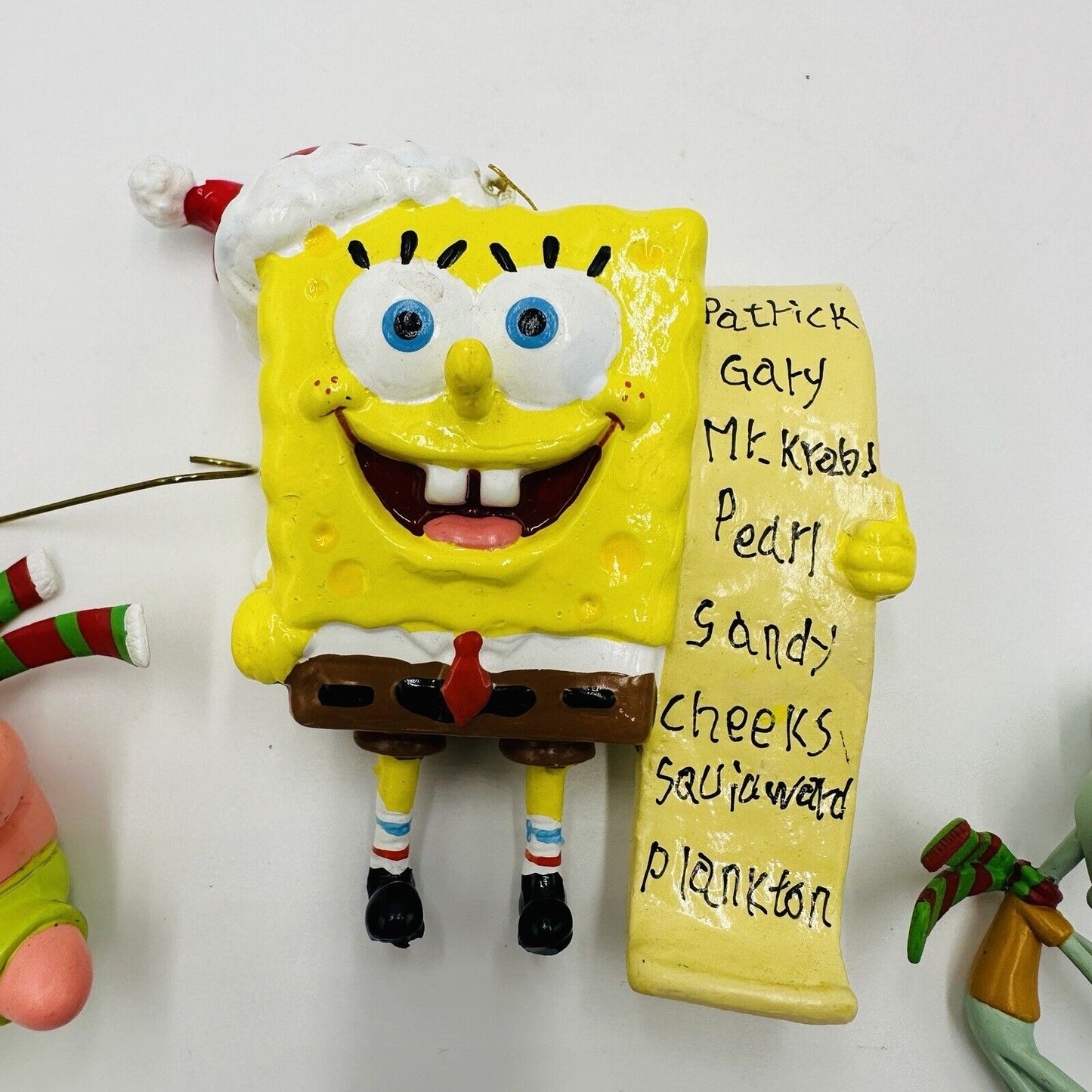Viacom Sponge Bob Ornaments Square Pants Mini Small Christmas Set 3 2003