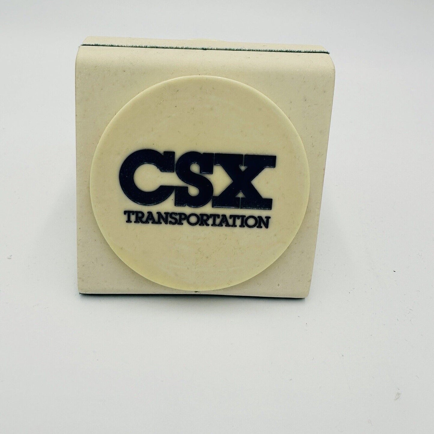 Modern CSX Railroad Bookends Marble Art Vermont Branded Decor Transportation