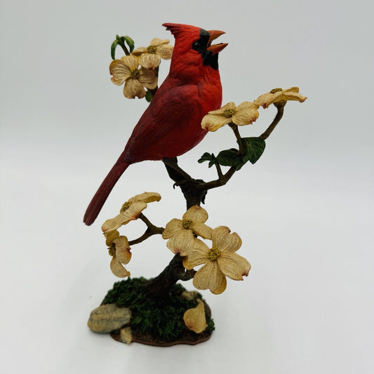 The Danbury Mint Collection Spring Time Music Bob Guge Cardinal Figurine 8”