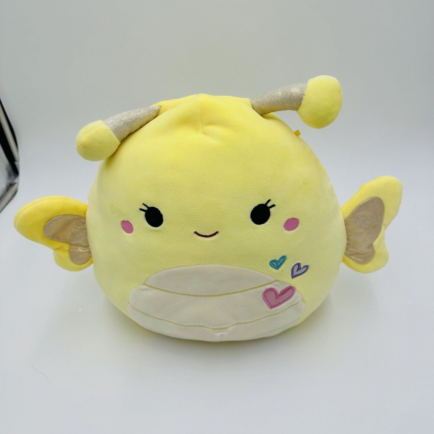 Squishmallow Nixie 12in Plush 2020 Valentine Yellow Butterfly Washable Rare