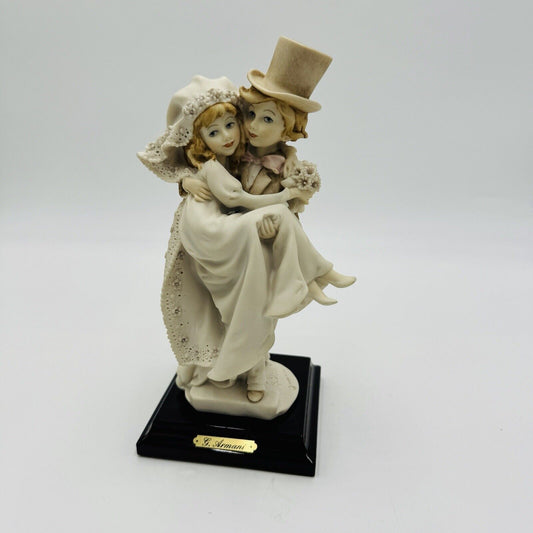Giuseppe Armani Magic Collection Wedding Groom & Bride Sculpture Italy Painted