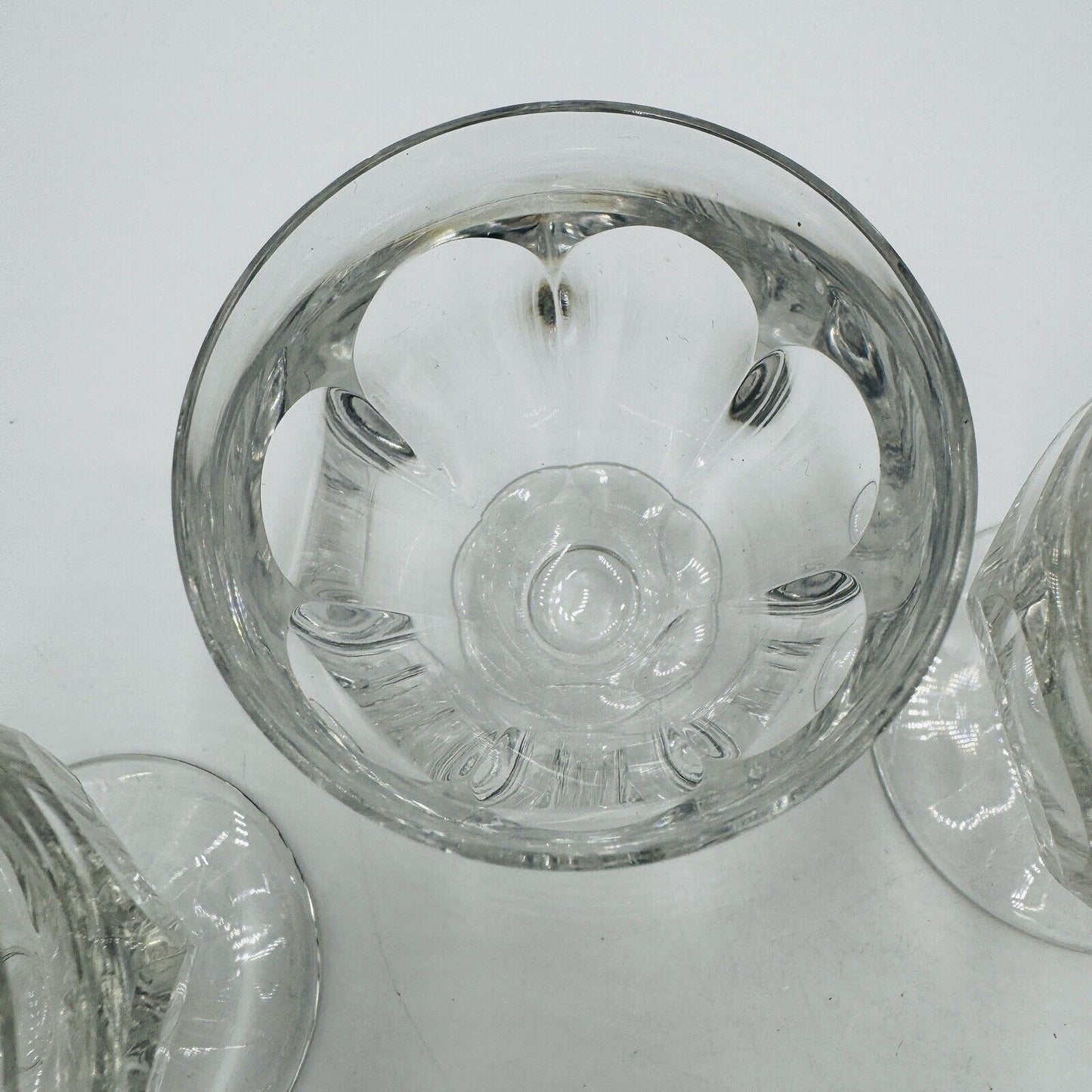 BACCARAT France Crystal Tallyrand White Wine 3 3/8” Set 4 Pieces Cordial Glasses