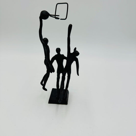 Basketball Cast Iron UDRJU Sculpture Slam Dunk Metal Decoration Players