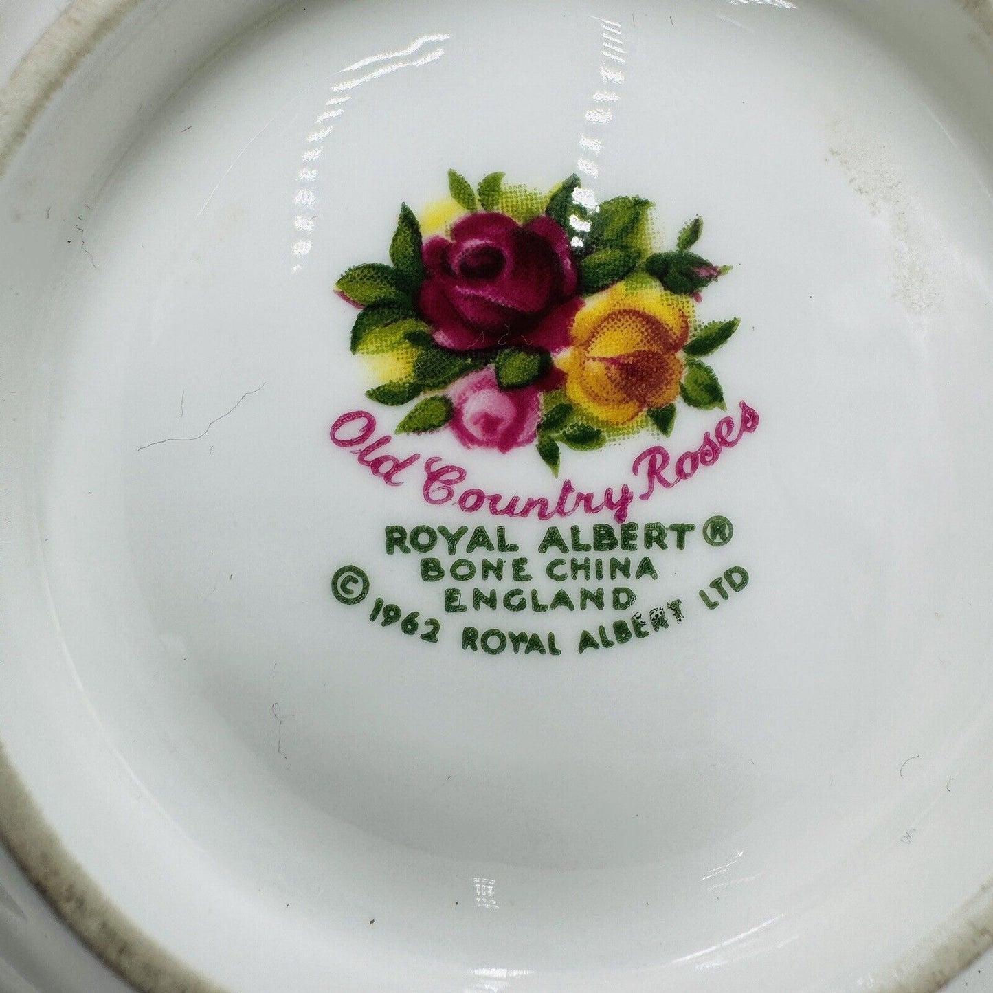 Vintage Royal Albert Old Country Roses England Porcelain Set Tray Vase Cup Dish