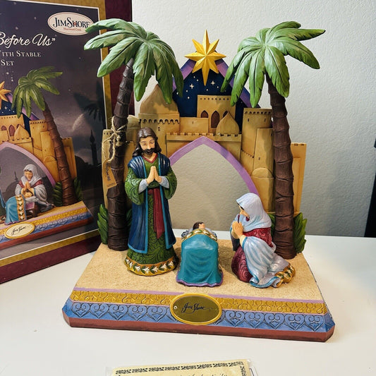 Jim Shore Nativity Scene A Savior Before Us 500/750 Thomas Pacconi Classic Large