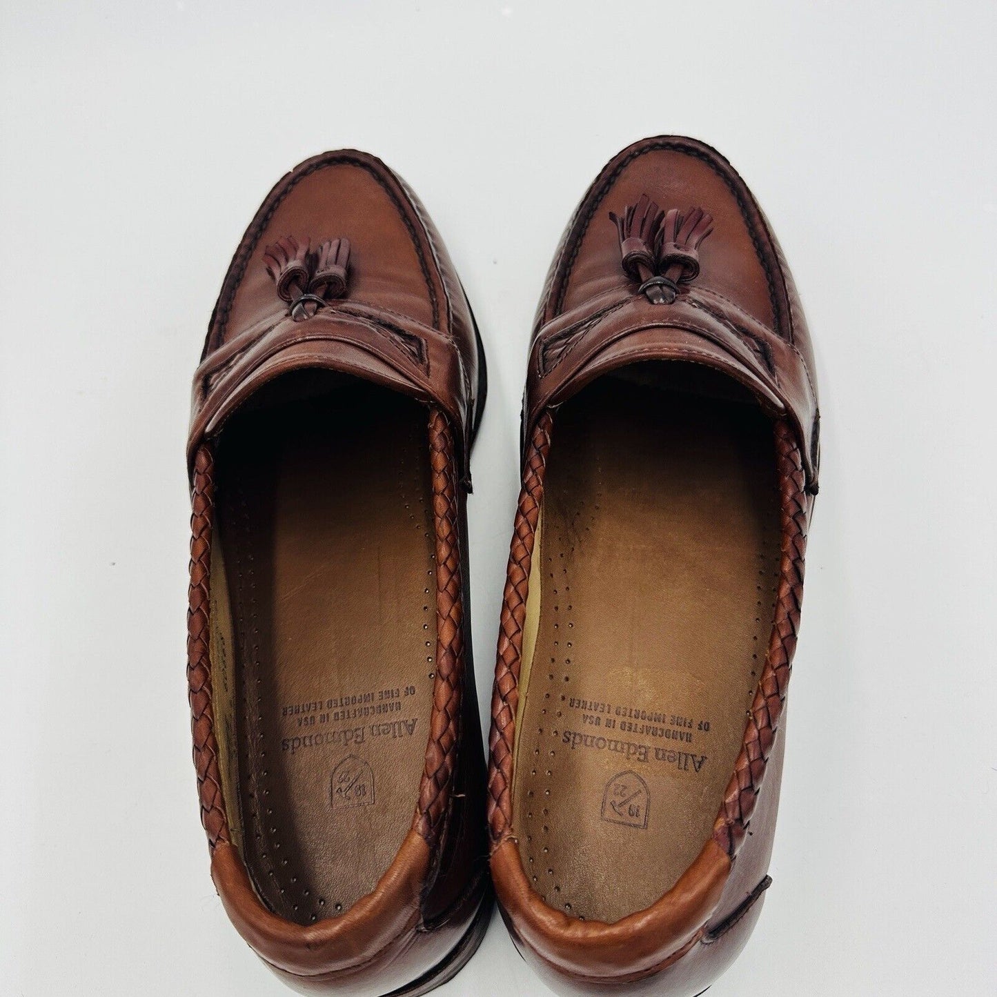 Allen Edmonds Men's Shoes Size 9 1/2 Maxfield Tassel Loafers E Mahogany Leather