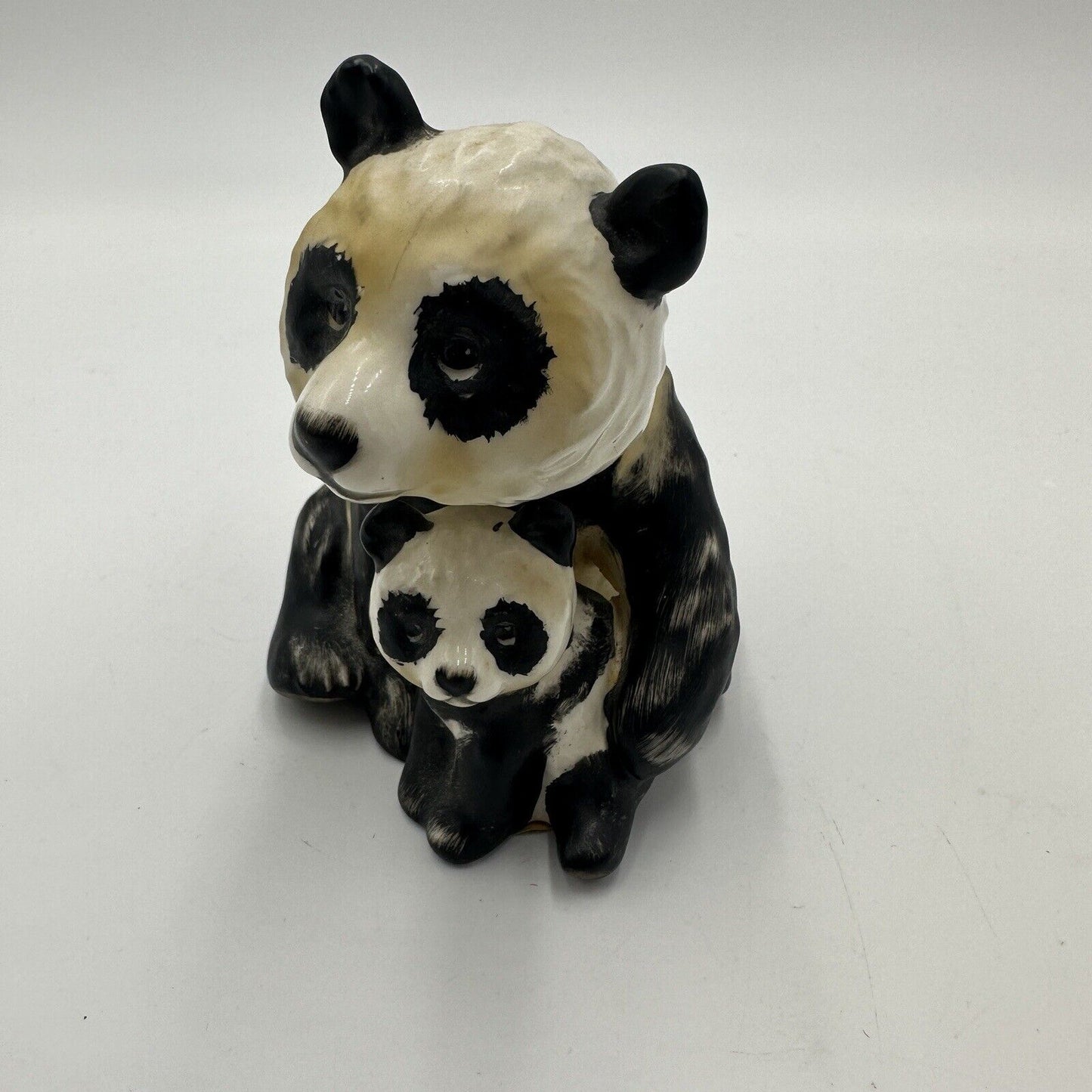 Goebel Panda Mama Bear Cub Figurine Hand Vintage W.Germany #36008-15 1976