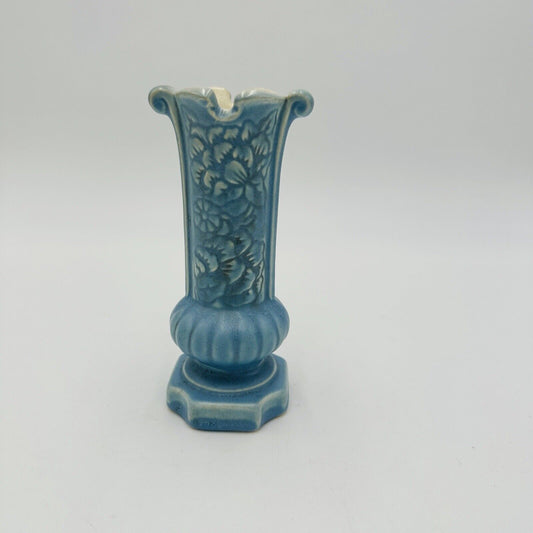 Red Wing Pottery Vase Blue Magnolia #1190 MCM Home Decor Vintage
