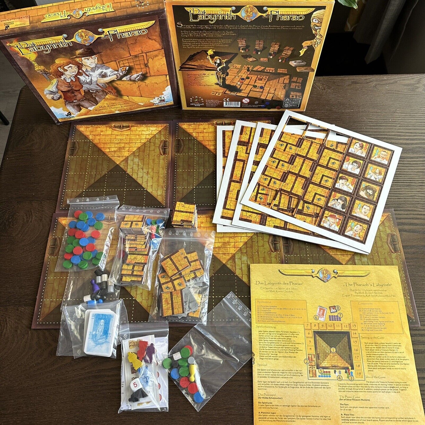 Das Labyrinth Des Pharao Board Game Labyrinth Of The Pharaoh Signed Essen 2013