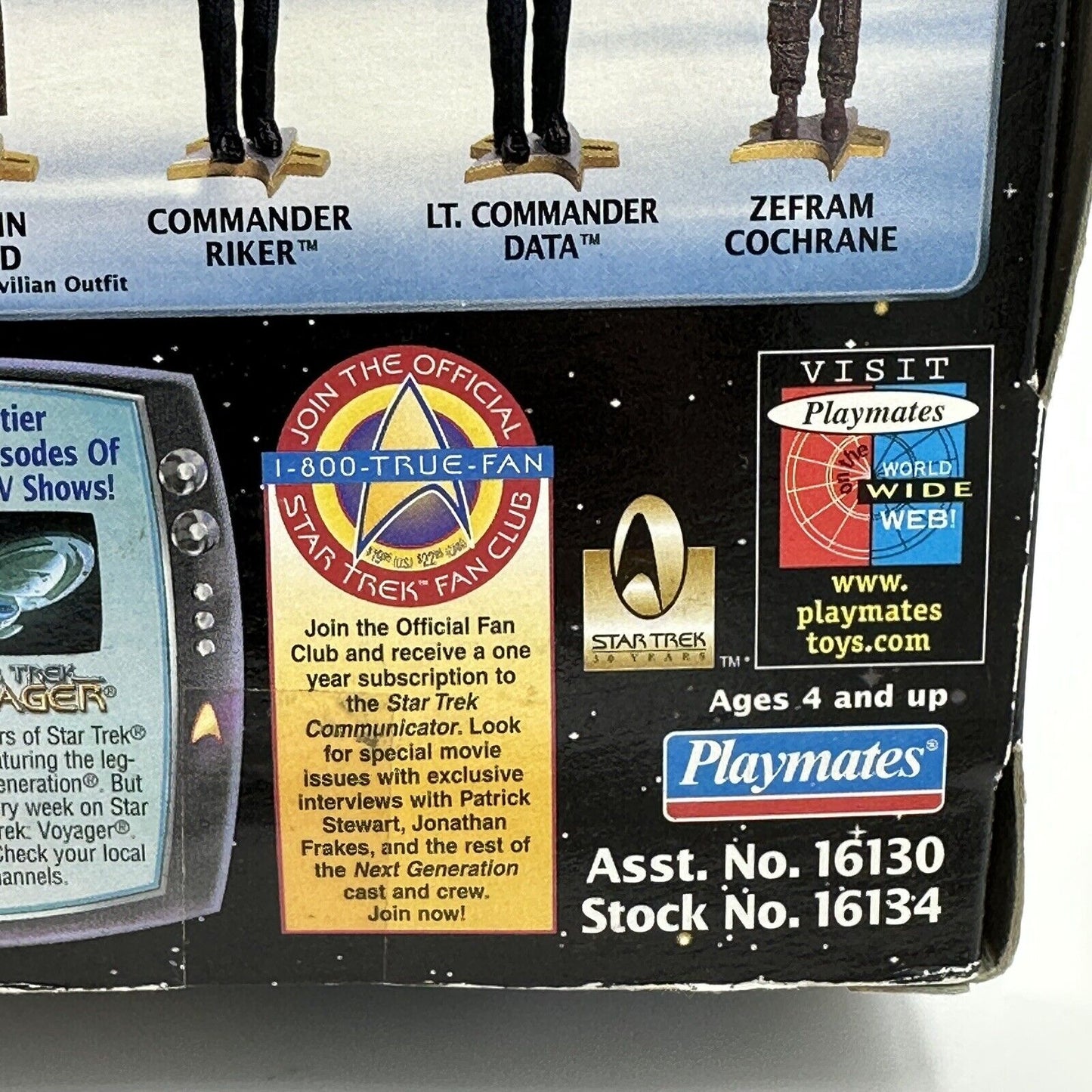 Playmates Zefram Cochrane Figure Star Trek First Contact 9in 1996 Collector Box