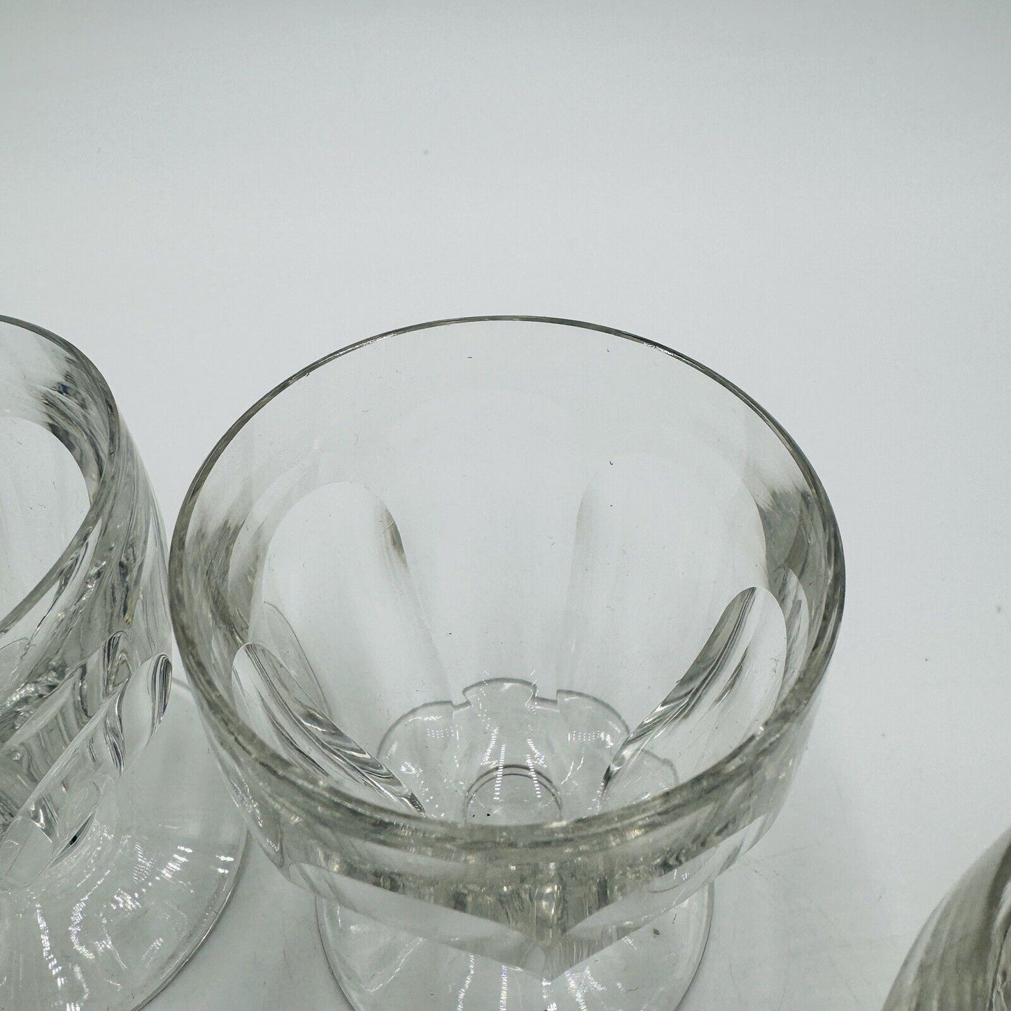 BACCARAT France Crystal Tallyrand White Wine 3 3/8” Set 4 Pieces Cordial Glasses