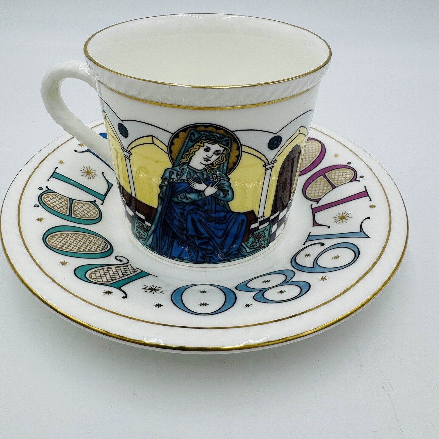 Vintage Royal Doulton The Annunciation Limited Edition Teacup & Saucer Porcelain