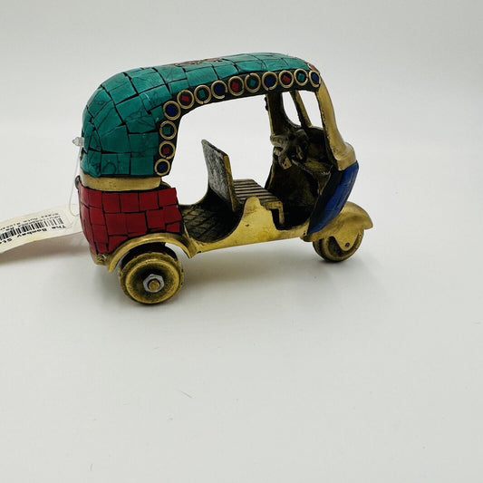 Brass Auto Rickshaw Indian Handicraft Collectible Decor Bombay Store Paperweight