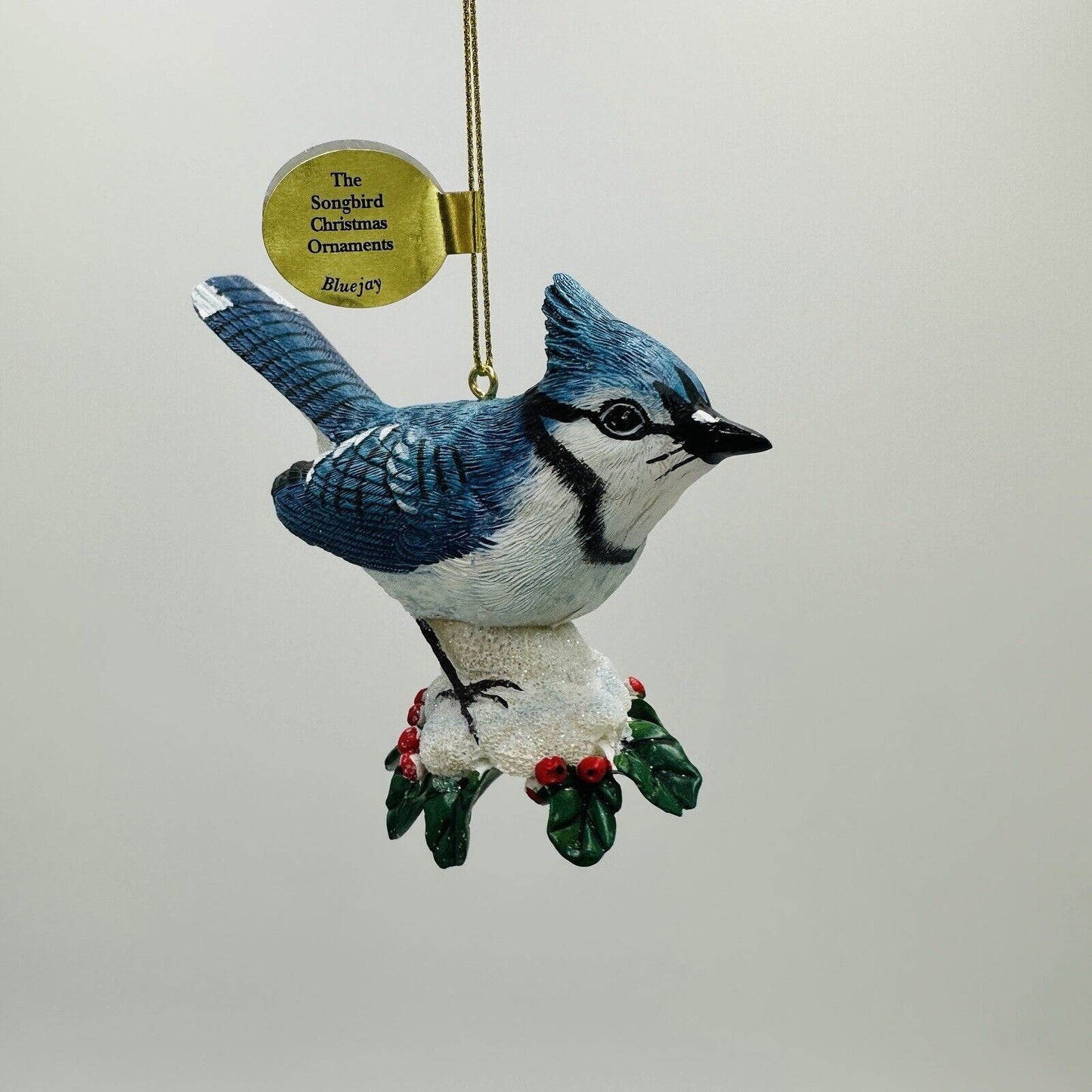 The Danbury Mint Ornaments Songbirds Set Of 3 Morning Dove Blue Jay Goldfinch