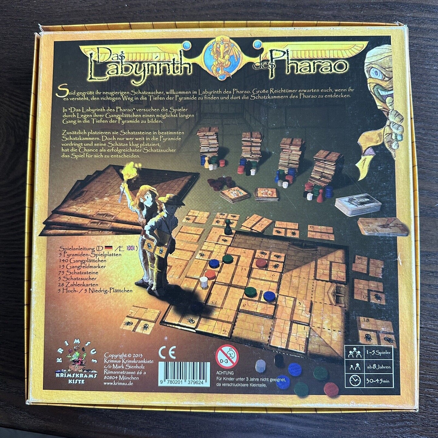 Das Labyrinth Des Pharao Board Game Labyrinth Of The Pharaoh Signed Essen 2013