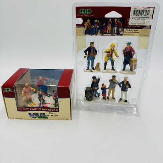 Vintage Lemax Christmas Village Accessories Resin Figurines Set Replacement