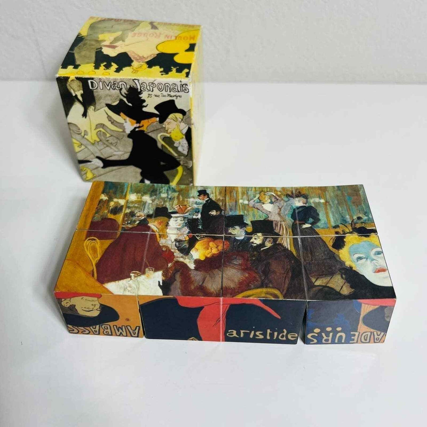 Divan Japonais Puzzle Cube Famous Painters Art Box Toy Collectible