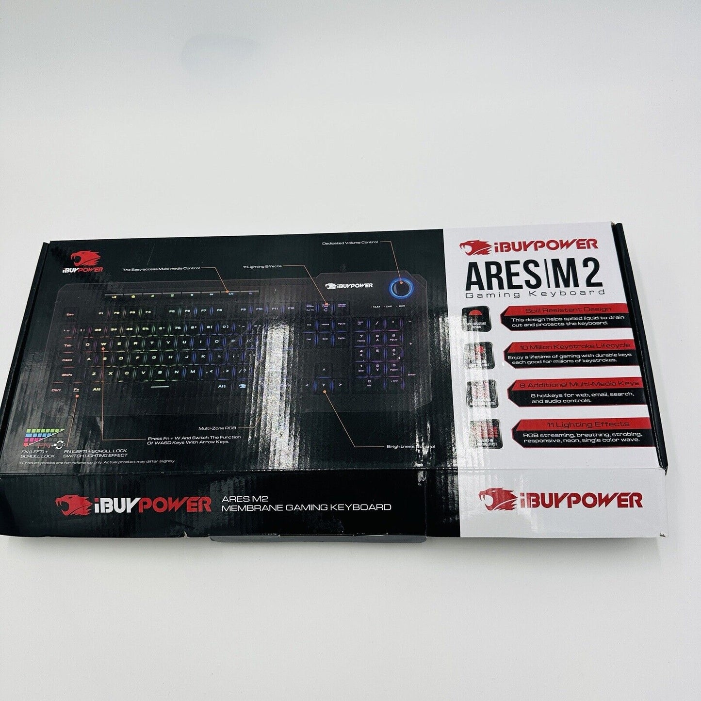 iBuyPower Gaming Keyboard Ares M2 Customizable Keys Computer