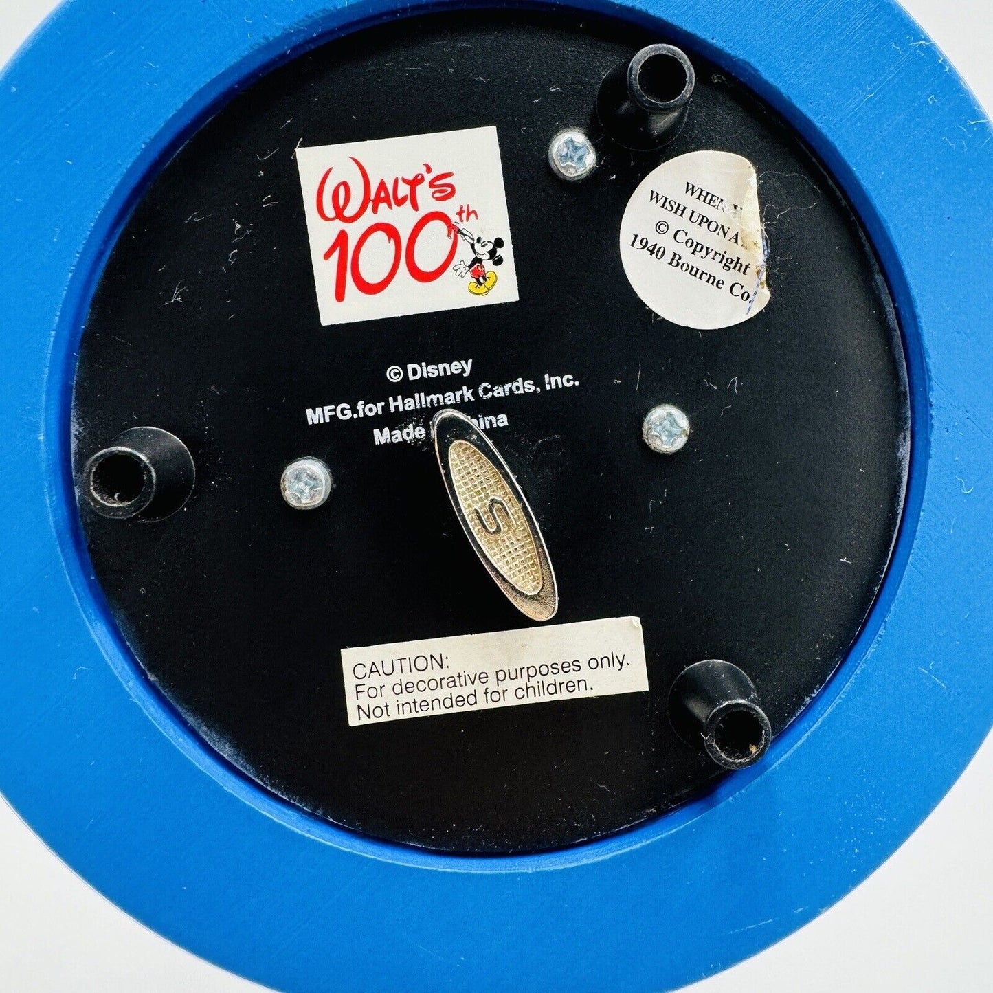 Hallmark Disney Walt's 100th Musical Birthday Water Globe 2001