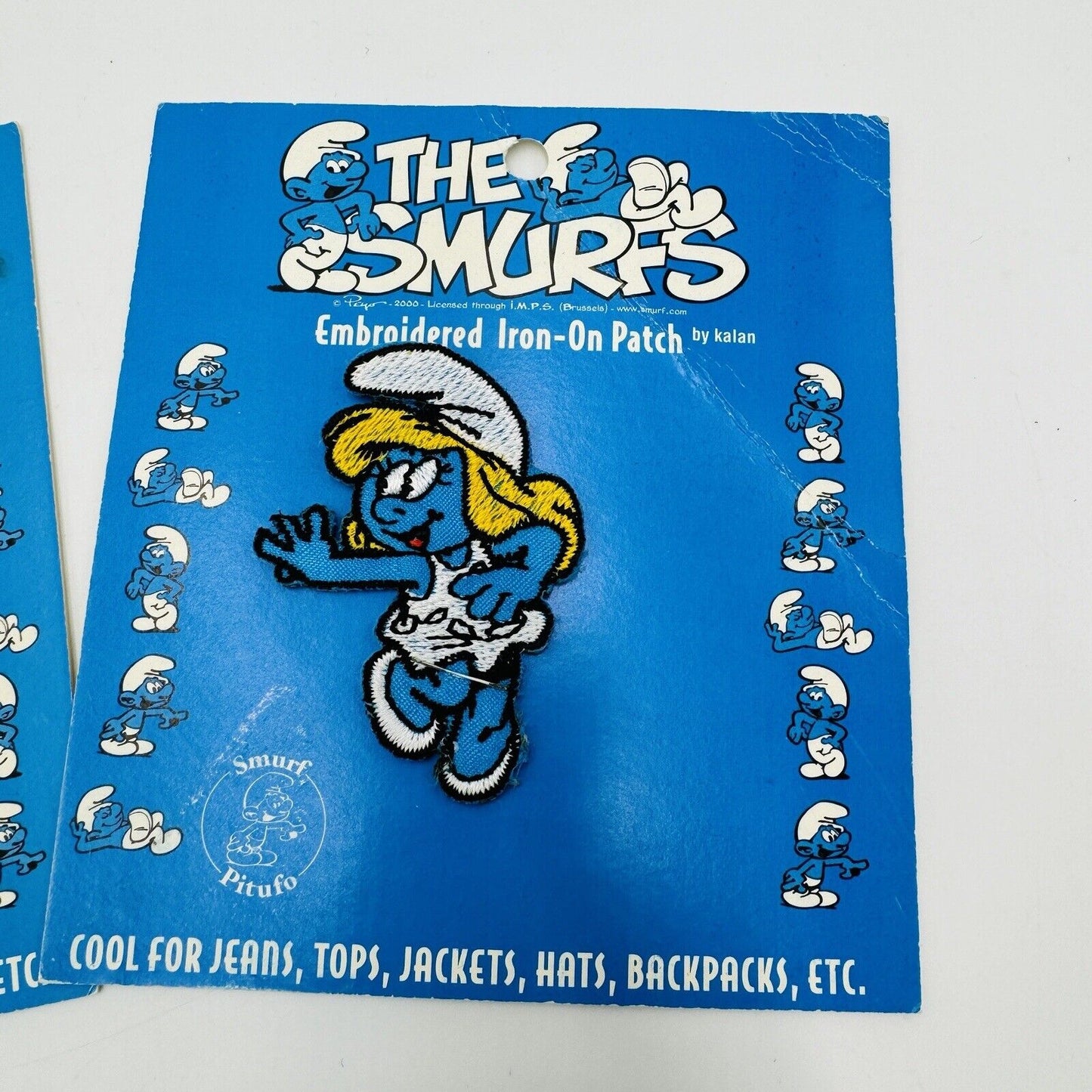 The Smurfs By Kalan Classic Cartoon Embroidered Iron On Patch Peyo 2000