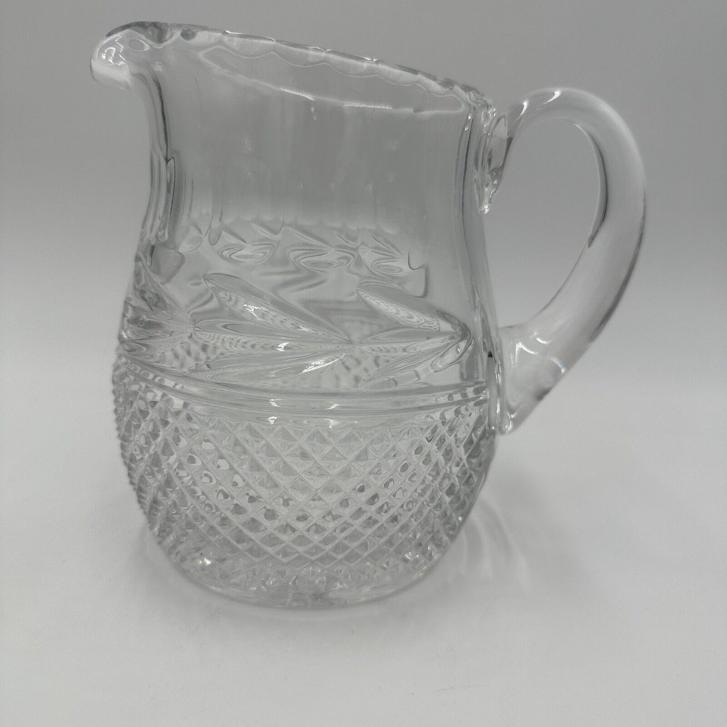 Galway Ireland Crystal Pitcher Leah Pattern lead clear