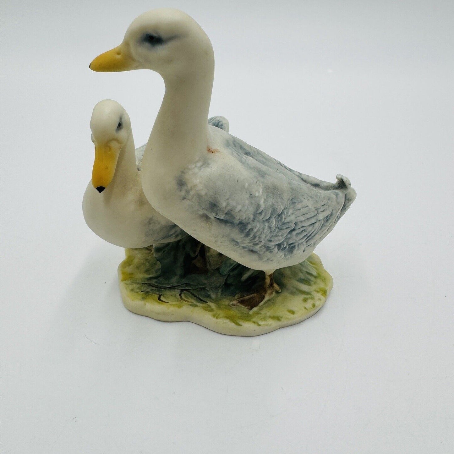 Kaiser Geese Hand Painted West Germany porcelain Figurine vtg signed birds 4”
