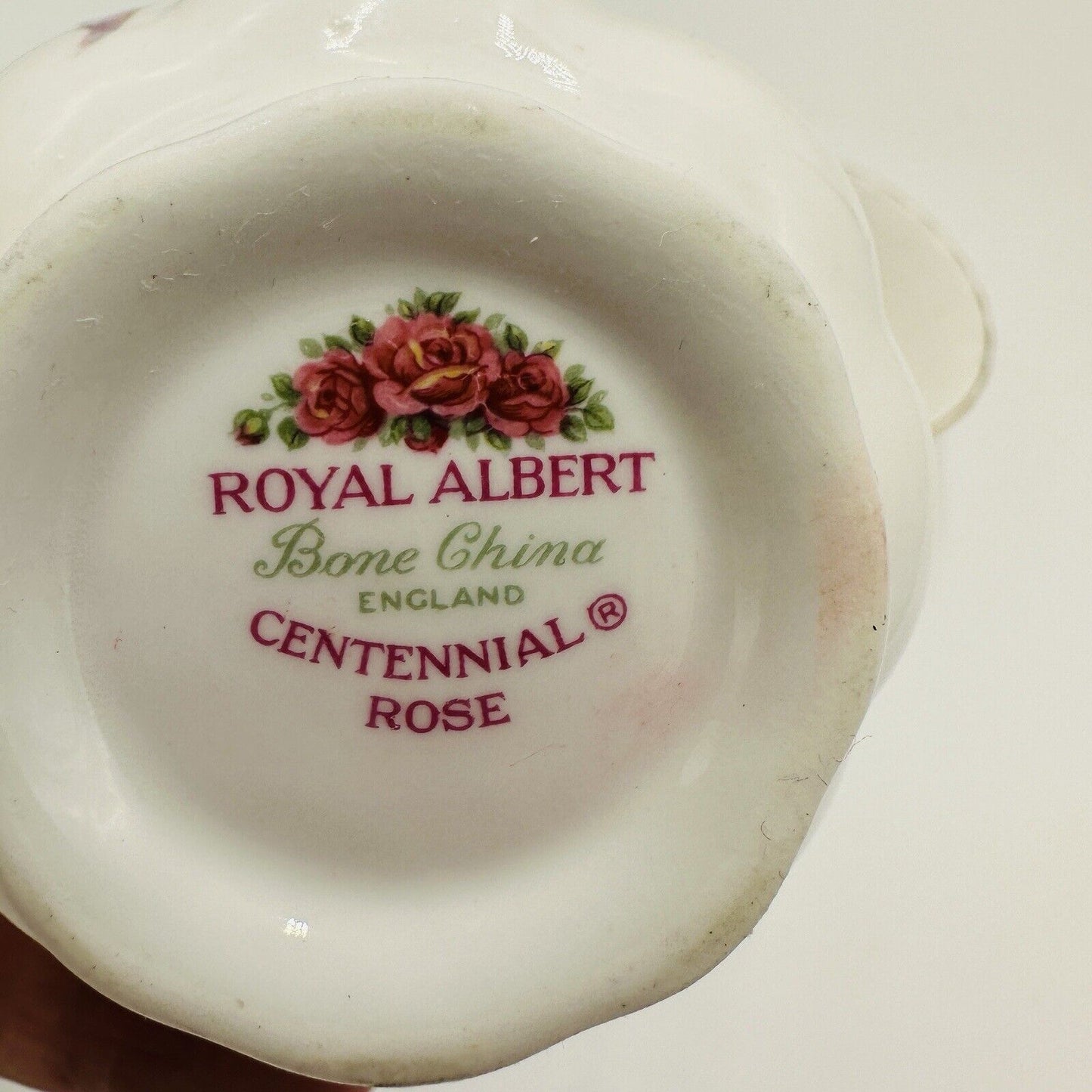 ROYAL ALBERT "Centennial Rose" Vintage Cream and Suger Set  bone china vintage