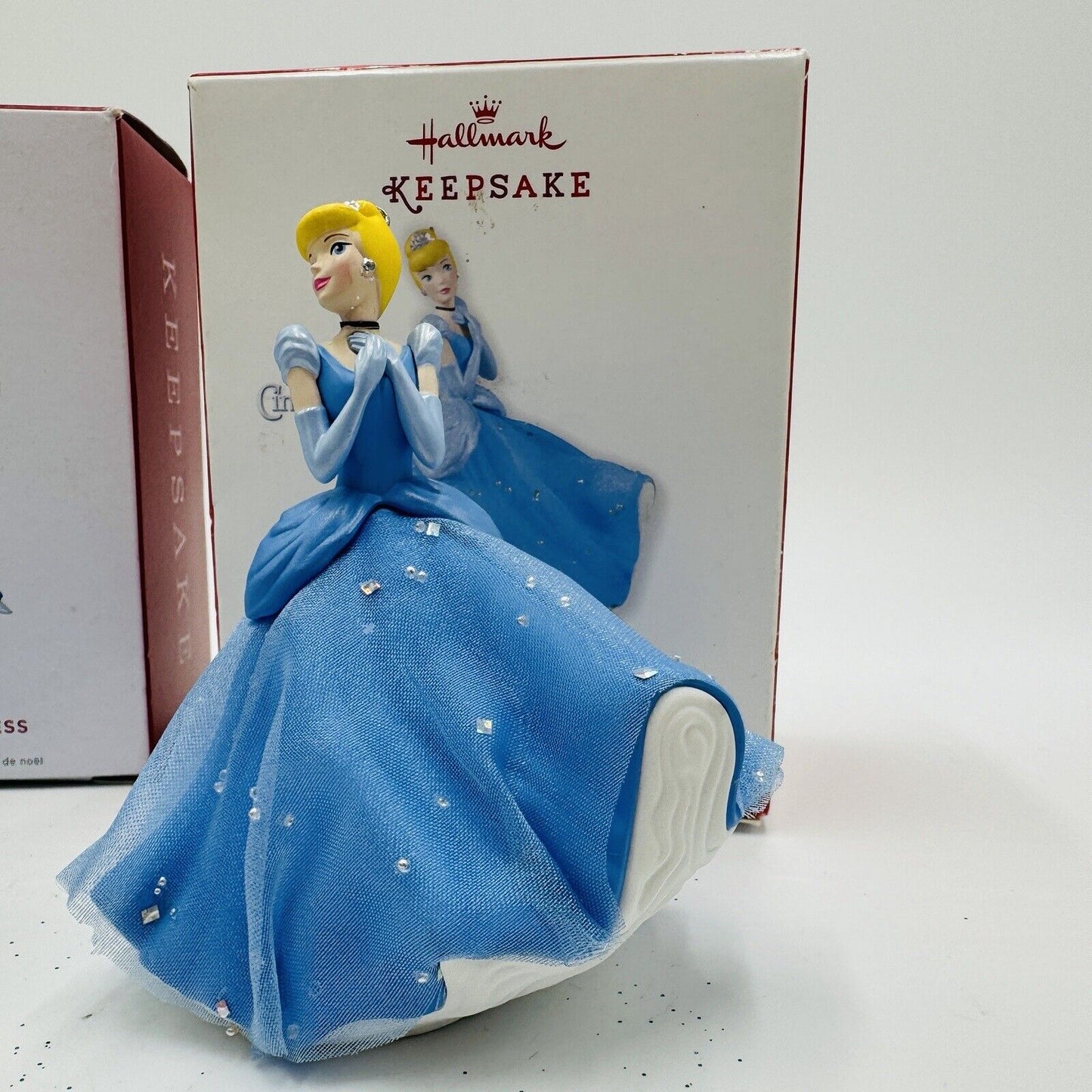 Hallmark Keepsake Disney Cinderella Heart Of Princess Vision In Blue Ornaments