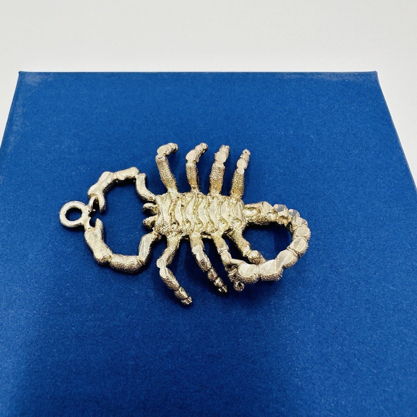 Vintage 1 Of A KIND 925 Sterling Silver  Shiny Scorpion Pendant Jewelry