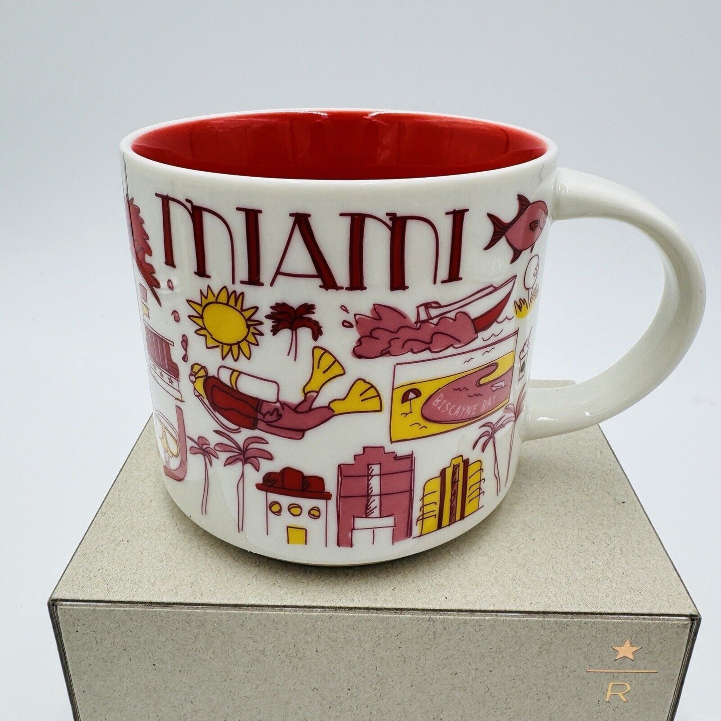 Starbucks Miami Mug Been There Series Across The Globe Collection Red 2018