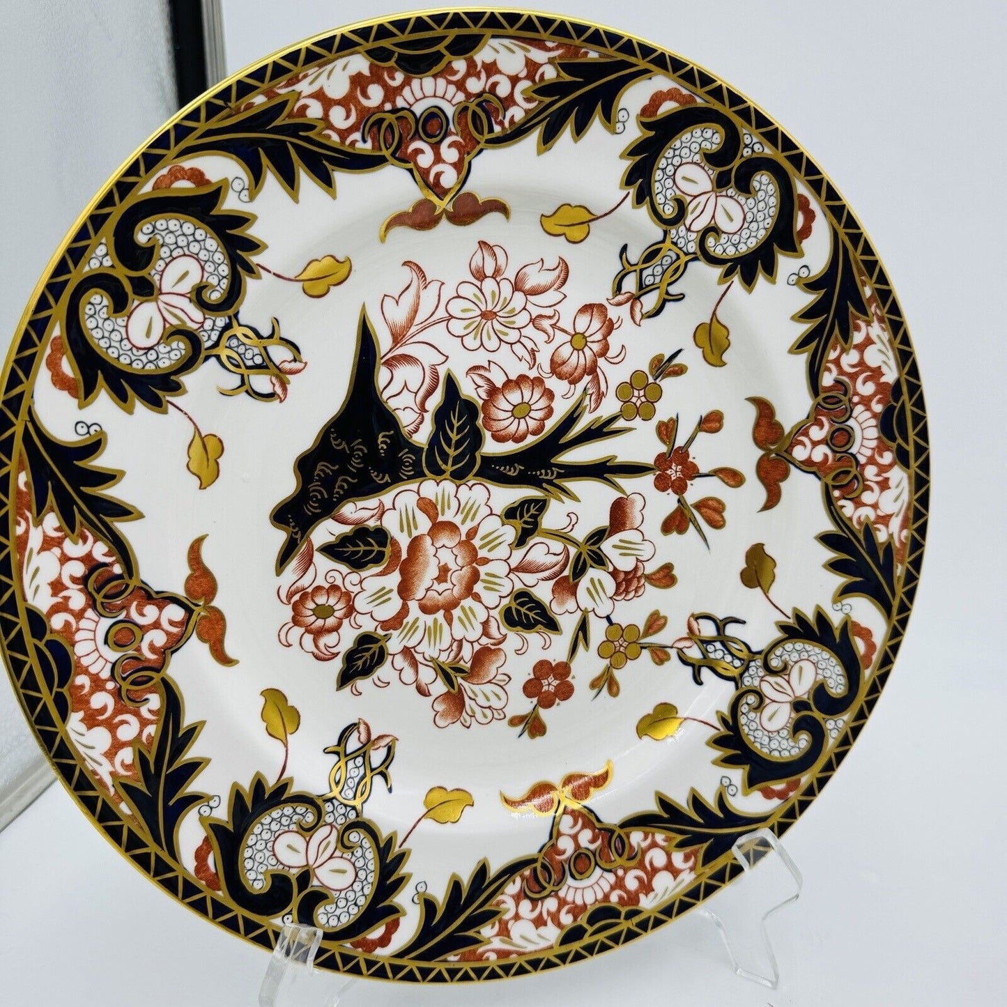 Antique Royal Crown Derby King's or Old Japan 383 Pattern Dinner Plate Porcelain