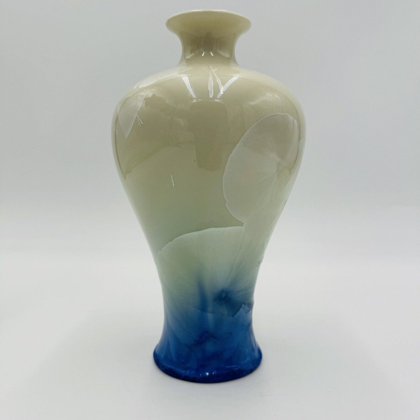Vintage Shiwan 20th Century PROC 1970-1980 Chinese Porcelain Vase Iridescent 7.5