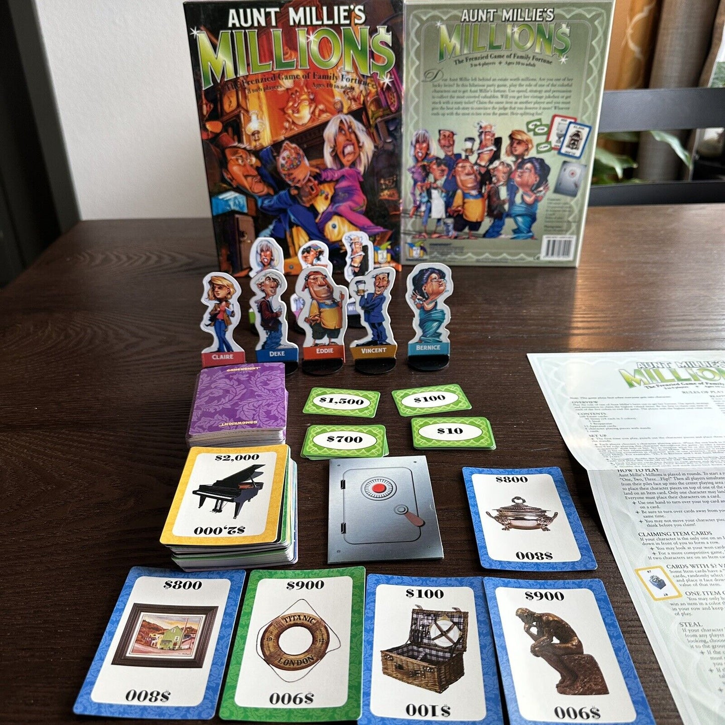 Gamewright Aunt Millie's Millions Frenzied Board Game of Family Fortune Party