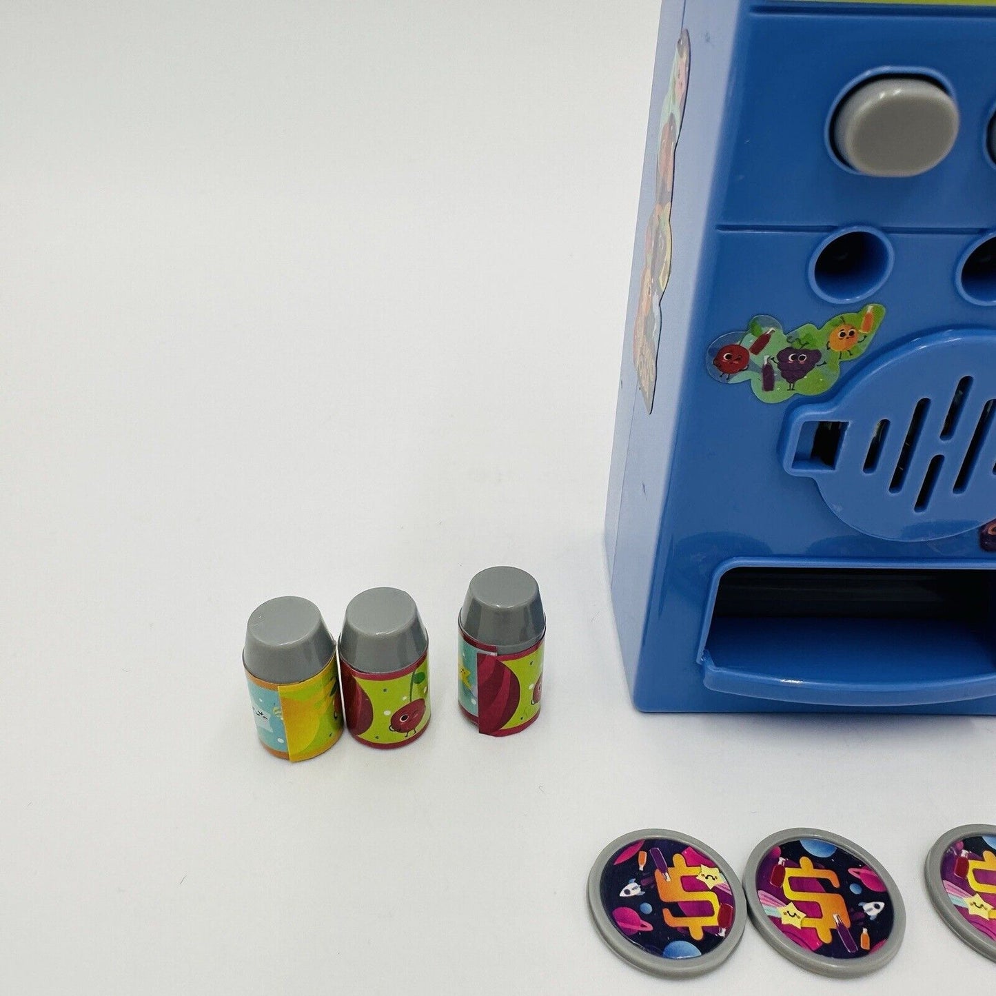 Cosmic Mini Soda Light Talking Vending Machine 8 Cans 4 Coin Rare Toy