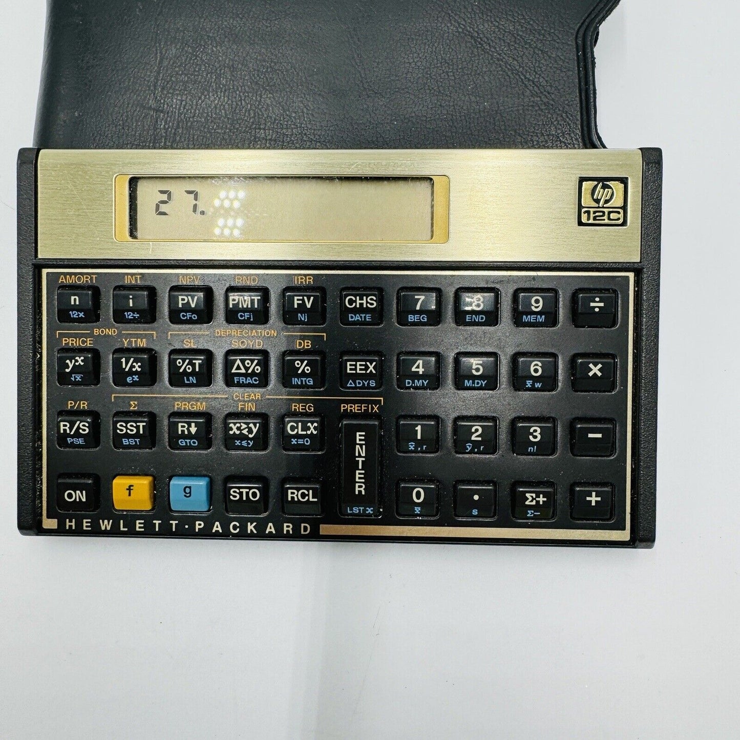 HP 12C Financial Calculator Original Case Tested Works Vintage Math Tool