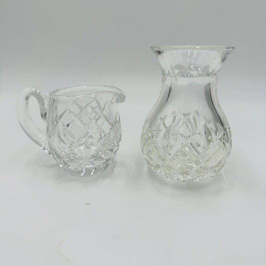 Waterford Crystal Posy Bulb Vase & Mini Pitcher 4” & 3”