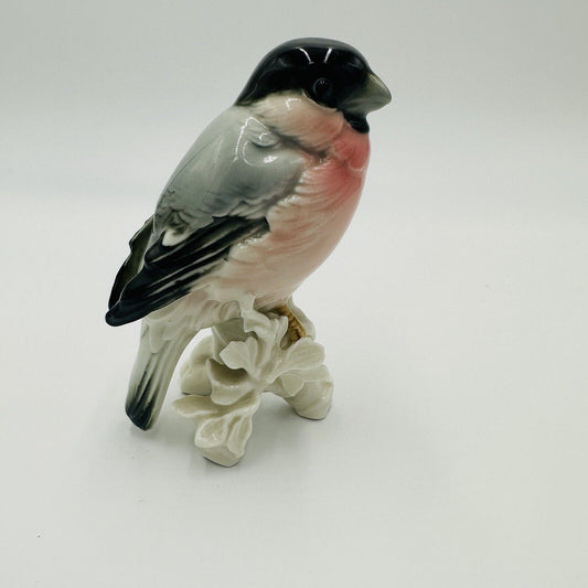 Karl Ens Bird Bullfinch Germany Antique Porcelain Statue Figurine Marked Rare