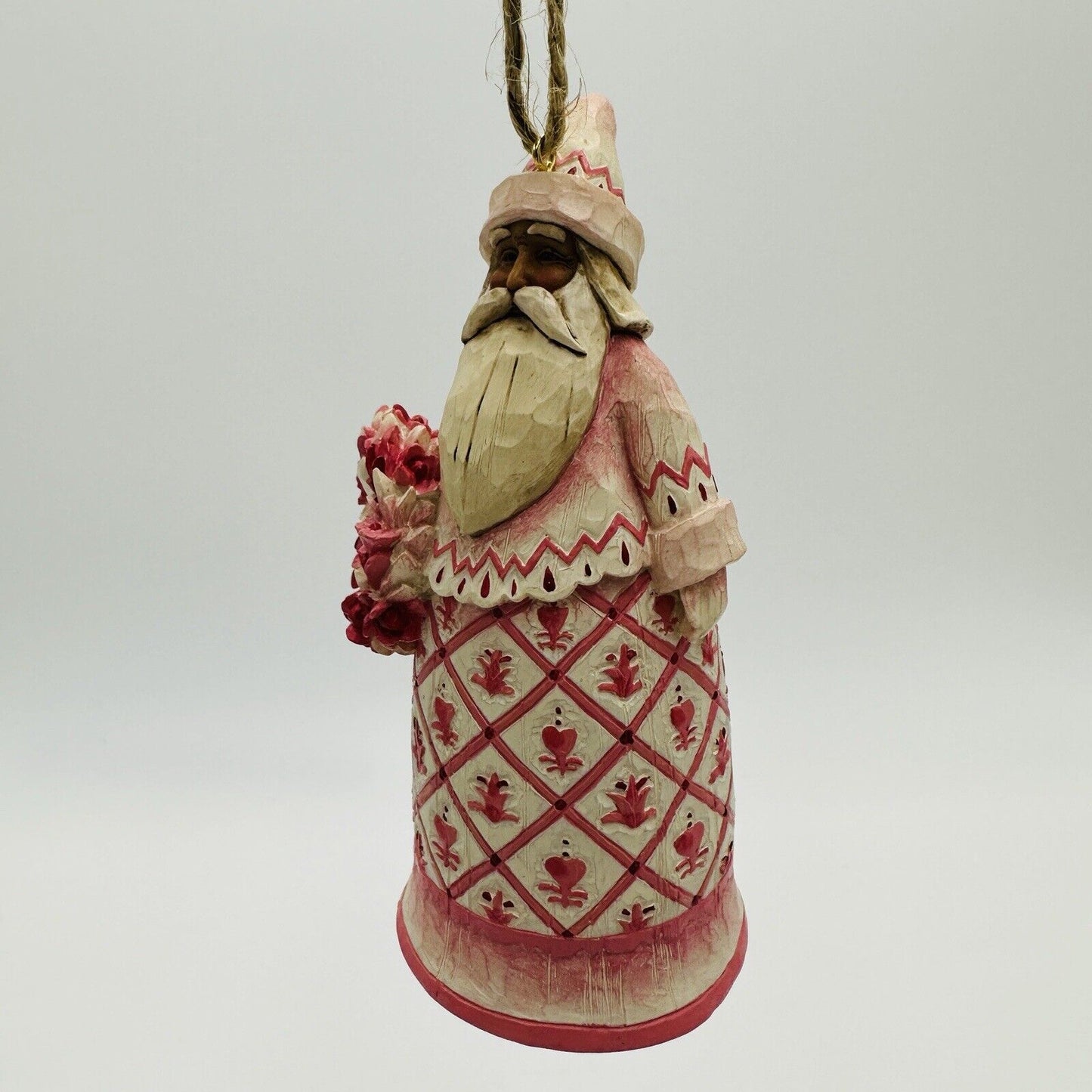 Jim Shore Rosie Red Santa Christmas Ornament Figurine 5.5" Bell 117694 2004