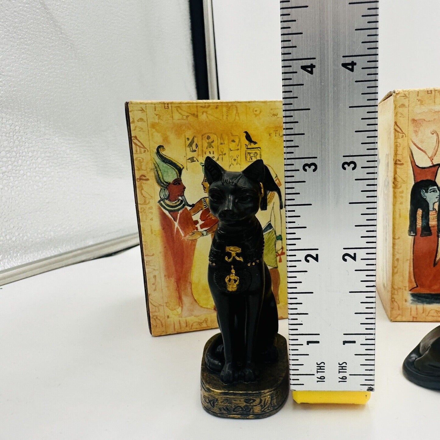 Vtg Egyptian collection figurines resin hand painted myths & Legends Adams Apple