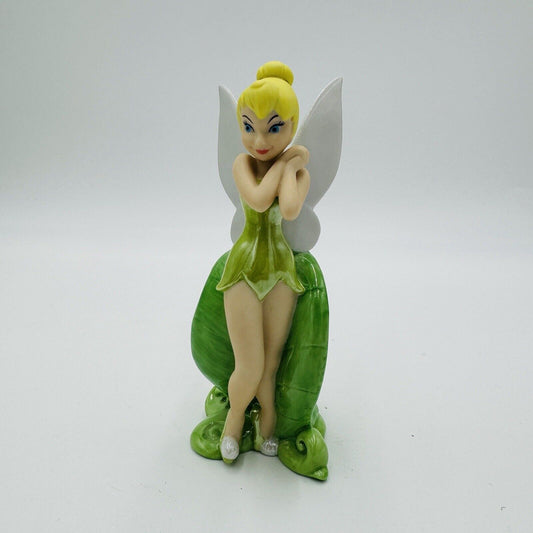 Rare DISNEY Tinker Bell Shinny Porcelain Figurine 90’s Vintage 5.5”